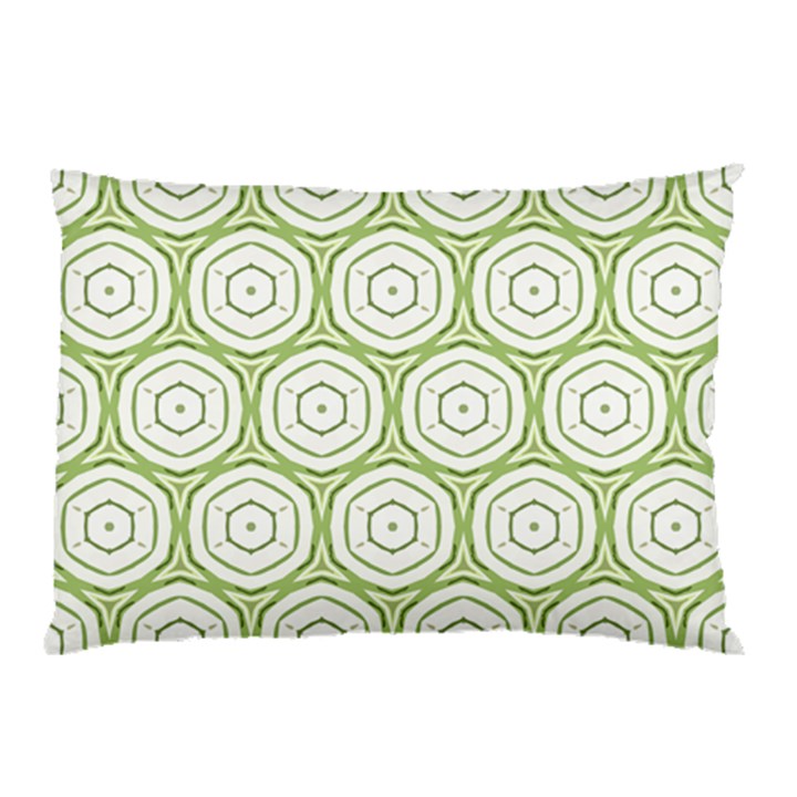 Wood Star Green Circle Pillow Case (Two Sides)