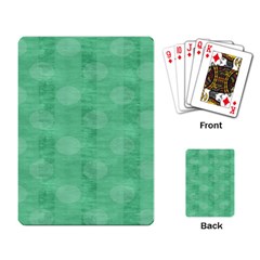 Polka Dot Scrapbook Paper Digital Green Playing Card