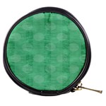 Polka Dot Scrapbook Paper Digital Green Mini Makeup Bags Front