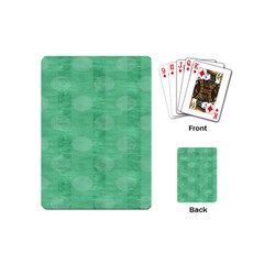 Polka Dot Scrapbook Paper Digital Green Playing Cards (mini) 