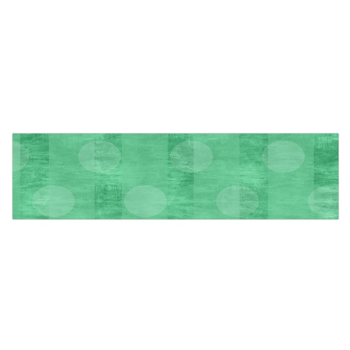 Polka Dot Scrapbook Paper Digital Green Satin Scarf (Oblong)