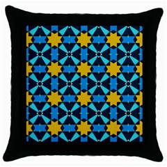 Stars Pattern       			throw Pillow Case (black) by LalyLauraFLM