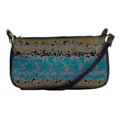 Blue Brown Waves       			shoulder Clutch Bag by LalyLauraFLM