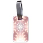 Neonite Abstract Pattern Neon Glow Background Luggage Tags (Two Sides) Back