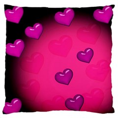 Pink Hearth Background Wallpaper Texture Standard Flano Cushion Case (two Sides) by Nexatart