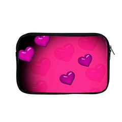 Pink Hearth Background Wallpaper Texture Apple Macbook Pro 13  Zipper Case by Nexatart