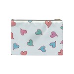 Colorful Random Hearts Cosmetic Bag (Medium)  Back