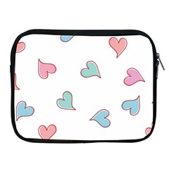 Colorful Random Hearts Apple Ipad 2/3/4 Zipper Cases by Nexatart