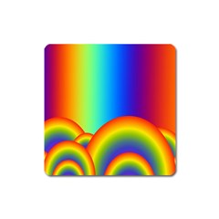 Background Rainbow Square Magnet