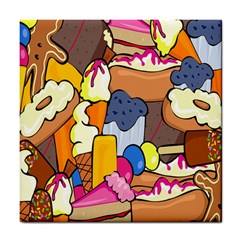 Sweet Stuff Digitally Food Tile Coasters by Nexatart