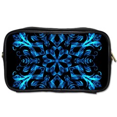 Blue Snowflake Toiletries Bags 2-side