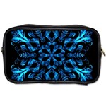 Blue Snowflake Toiletries Bags 2-Side Front