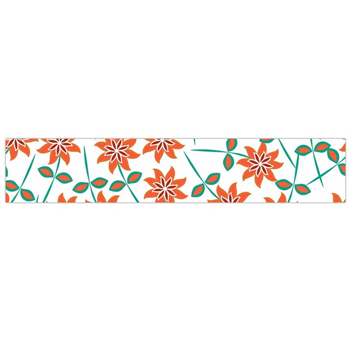 Floral Seamless Pattern Vector Flano Scarf (Large)