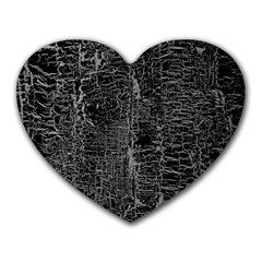 Old Black Background Heart Mousepads by Nexatart