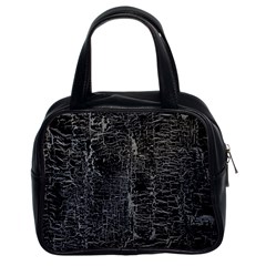 Old Black Background Classic Handbags (2 Sides) by Nexatart