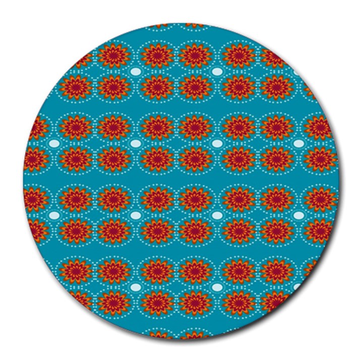 Floral Seamless Pattern Vector Round Mousepads