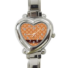 Floral Seamless Pattern Vector Heart Italian Charm Watch