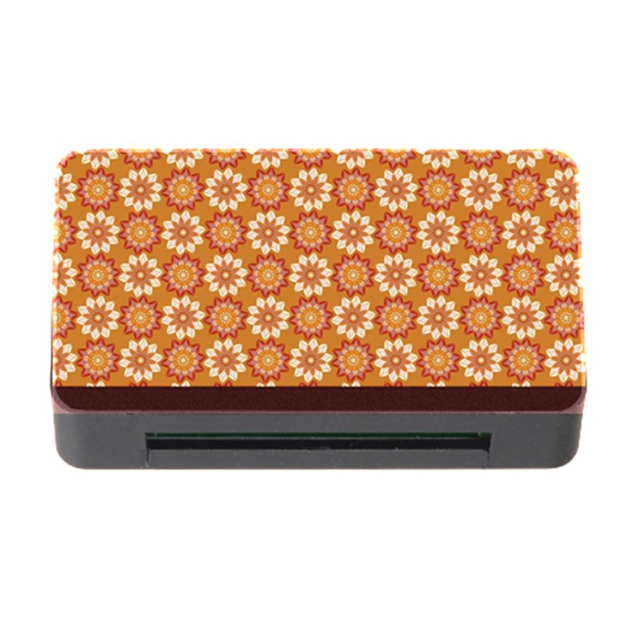 Floral Seamless Pattern Vector Memory Card Reader with CF