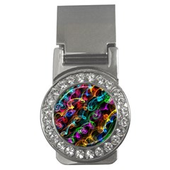 Rainbow Ribbon Swirls Digitally Created Colourful Money Clips (cz)  by Nexatart