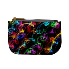 Rainbow Ribbon Swirls Digitally Created Colourful Mini Coin Purses by Nexatart