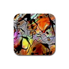 Abstract Pattern Texture Rubber Coaster (square)  by Nexatart