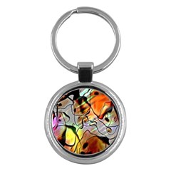 Abstract Pattern Texture Key Chains (round)  by Nexatart