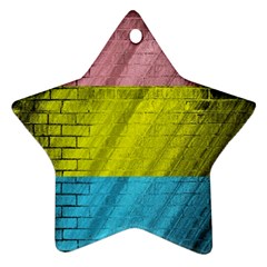 Brickwall Ornament (star) by Nexatart