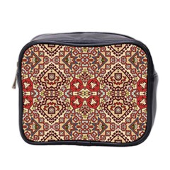 Seamless Pattern Based On Turkish Carpet Pattern Mini Toiletries Bag 2-side by Nexatart