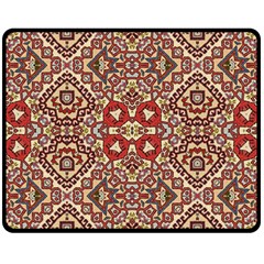 Seamless Pattern Based On Turkish Carpet Pattern Double Sided Fleece Blanket (medium) 