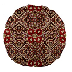 Seamless Pattern Based On Turkish Carpet Pattern Large 18  Premium Flano Round Cushions by Nexatart