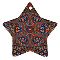 Armenian Carpet In Kaleidoscope Star Ornament (Two Sides)