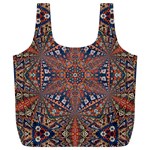 Armenian Carpet In Kaleidoscope Full Print Recycle Bags (L)  Back