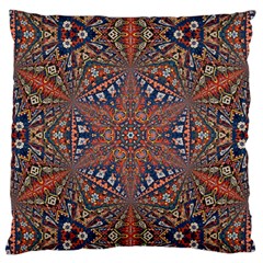 Armenian Carpet In Kaleidoscope Large Flano Cushion Case (One Side)