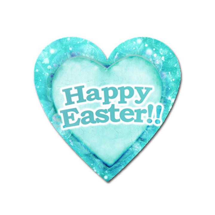 Happy Easter Theme Graphic Heart Magnet