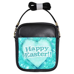 Happy Easter Theme Graphic Girls Sling Bags by dflcprints