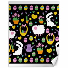 Cute Easter Pattern Canvas 18  X 24   by Valentinaart