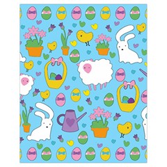 Cute Easter Pattern Drawstring Bag (small) by Valentinaart