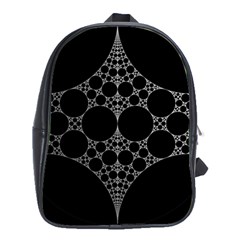 Drawing Of A White Spindle On Black School Bags (xl)  by Nexatart