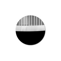 Piano Keys On The Black Background Golf Ball Marker (4 Pack) by Nexatart