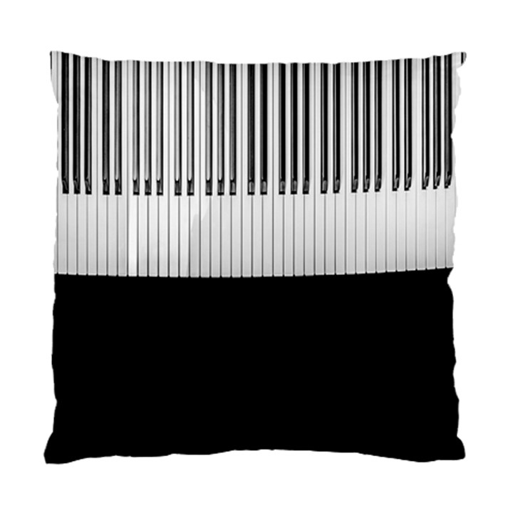 Piano Keys On The Black Background Standard Cushion Case (Two Sides)