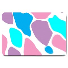 Baby Pink Girl Party Pattern Colorful Background Art Digital Large Doormat  by Nexatart