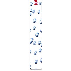 Water Drops On White Background Large Book Marks by Nexatart