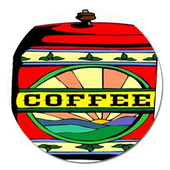 Coffee Tin A Classic Illustration Magnet 5  (round) by Nexatart