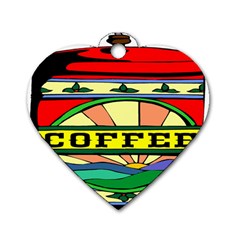 Coffee Tin A Classic Illustration Dog Tag Heart (two Sides) by Nexatart