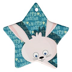 Easter Bunny  Star Ornament (two Sides)