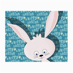 Easter Bunny  Small Glasses Cloth (2-side) by Valentinaart