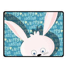 Easter Bunny  Fleece Blanket (small) by Valentinaart