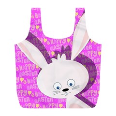 Easter Bunny  Full Print Recycle Bags (l)  by Valentinaart