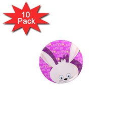 Easter Bunny  1  Mini Magnet (10 Pack)  by Valentinaart