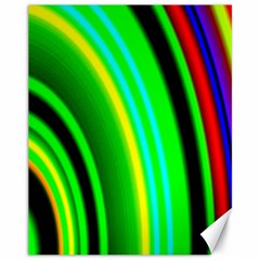 Multi Colorful Radiant Background Canvas 11  X 14  